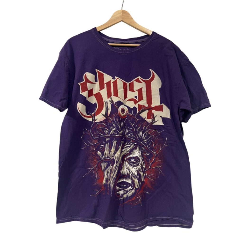 New - Ghost Thorny Eye Purple Graphic Band T-Shirt